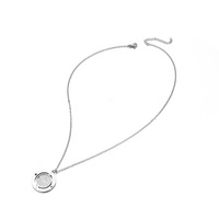 Yiwu Aceon Velle Disque En Acier Inoxydable Dans La Rondelle Bord Uni Pour La Gravure Centre De Pierre De Naissance Ronde Lunette Disque Collier