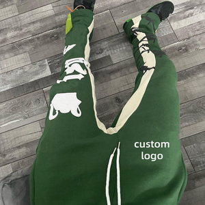 2025 OEM personalizado 3D en relieve para hombre Pantalones de chándal atléticos con bolsillos con cremallera entrenamiento gimnasio Joggers pantalones para hombres pantalones de chándal para correr - Product Image 5