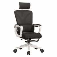 Chaise de bureau pivotante ergonomique de haute qualité, réglable, pour le gaming, avec dossier en mesh et structure métallique