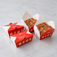 Boîtes d'emballage en carton écologiques personnalisées pour la vente en gros en Chine, pour plats à emporter, sushis, pâtisseries, beignets, gâteaux, biscuits, pain