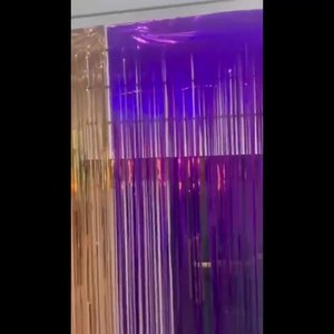 מסיבת יום הולדת קישוט רקע הווילונות רקע וילונות נצנצים מבריק רדיד רדיד רדיד וילון מקלחת תינוק הסיטונאי - Product Image 3