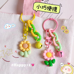 2025 nuevo estilo coreano lindo resina planta girasol Lotus dijes colgantes para decoración pendientes llavero fabricación de joyas llavero - Product Image 2