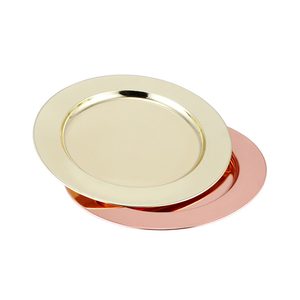 Plaque de chargeur en acier inoxydable, décoration de mariage personnalisée en or <span class=keywords><strong>rose</strong></span> et or - Product Image 5