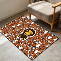 Tapis rectangulaire Bape personnalisé, tapis de designer One Piece Anime, tapis coloré tendance, tapis antidérapant Bape, tapis Bape Baby Milo