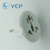 Adaptateur de voyage universel 16A Type-F 2 broches US AU UK vers prise secteur UE Allemagne, convertisseur de prise Euro vers prise européenne
