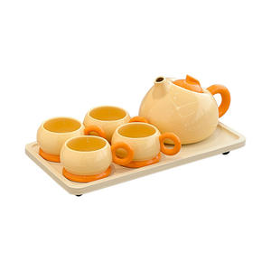 Service à thé en céramique, bouteille d'eau pour le salon, tasse à thé, cadeau d'anniversaire pour la nouvelle maison - Product Image 1