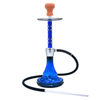 Nouveautés : Chicha en aluminium haut de gamme avec finition laquée moderne, accessoires complets, 4 couleurs disponibles