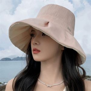 Women New Big Brim Bucket <b>Hat</b> Spring Summer Travel Sun Protection Bucket <b>Hat</b> - Product Image 3