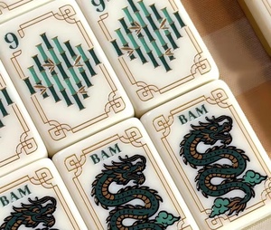 <span class=keywords><strong>Table</strong></span> de jeu de Mahjong haut de gamme, moderne, de luxe, en acrylique, 160 tuiles, écologique, portable, pour Mahjong, fabrication OEM - Product Image 4