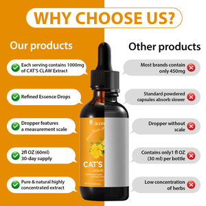 Acentiallabs Gouttes liquides de griffe de chat, pur naturel, végétalien, pour la santé immunitaire, favorisant le confort articulaire - Product Image 3