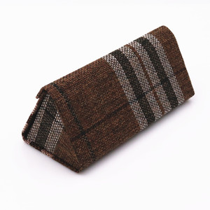 Etui de <span class=keywords><strong>lunettes</strong></span> de soleil triangulaire, boîtier en coton et en lin, emballage pliable <span class=keywords><strong>pour</strong></span> <span class=keywords><strong>lunettes</strong></span> de soleil - Product Image 4