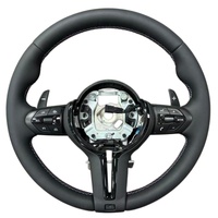 Volant sport en cuir noir à fond plat pour BMW F10 F30 F31 F32 F20 F35 E90 E87 E92 X6 E71 M3 M5 X5 E70 F15 F16