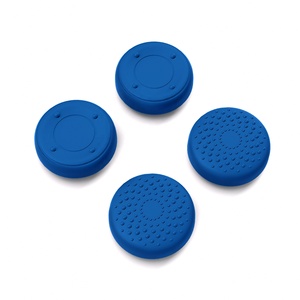 Playvital ที่ครอบจอยสติ๊กซิลิโคนสีน้ำเงิน4ชิ้นสำหรับดาดฟ้าไอน้ำ - Product Image 1