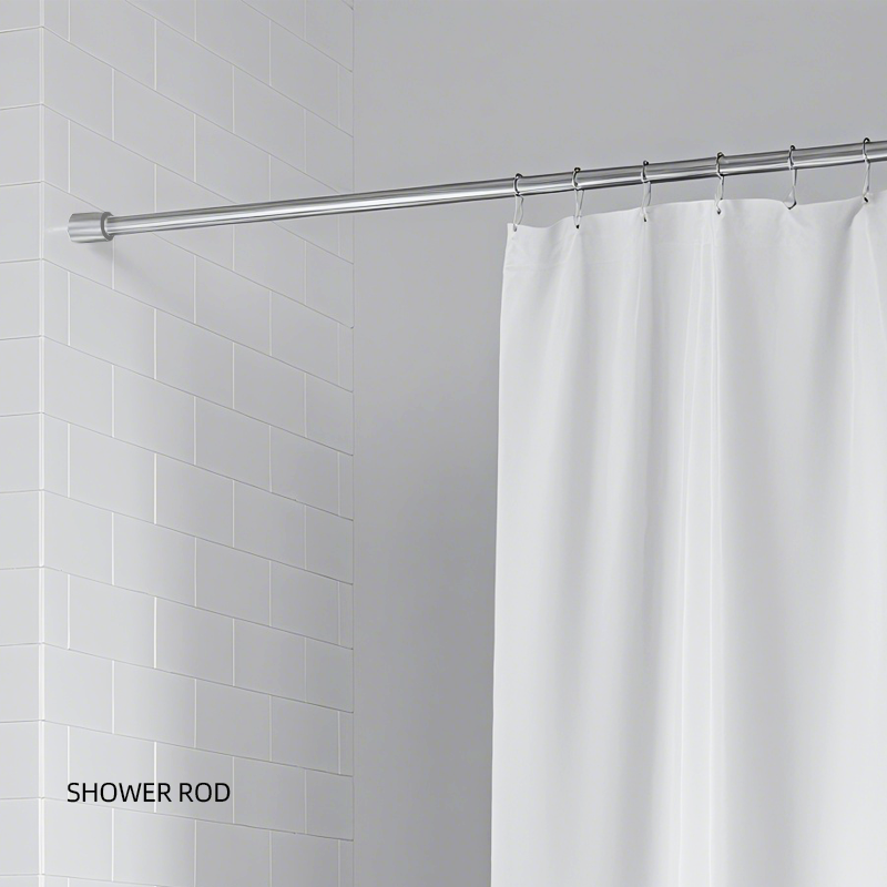 Washroom Curtain Rod No Drill Stainless