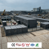 Maison conteneur pliable pour camp d'ouvriers, hébergement modulaire préfabriqué, installation rapide pour projets miniers et zones isolées