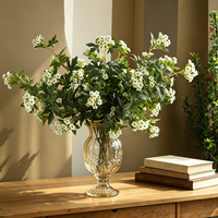 Branches de fleurs artificielles réalistes, tiges florales artificielles lavables, résistantes aux UV, pour la décoration de la maison, des mariages, des hôtels et des événements