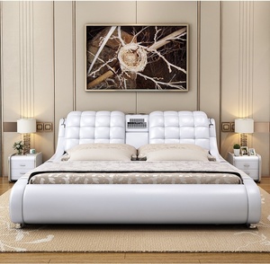Moderno lusso camera da <span class=keywords><strong>letto</strong></span> mobili Smart massaggio elettrico su letti king Size <span class=keywords><strong>letto</strong></span> matrimoniale <span class=keywords><strong>materasso</strong></span> più telaio con Tv Design - Product Image 3