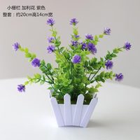 Décoration verte Plantes artificielles Mini plantes en pot Décoration d'étagère à livres d'intérieur Plantes en pot Décoration de table à manger Fleurs