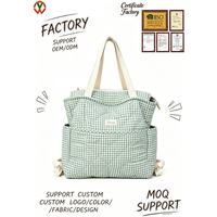 Sac de voyage matelassé super tendance et durable en nylon RPET, imperméable, avec logo personnalisé, pour maman et bébé
