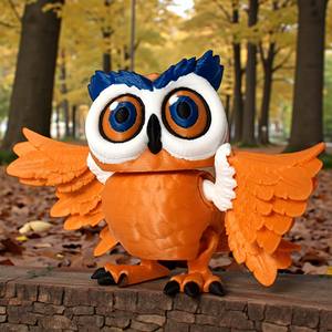 Juguete de Búho Colorido Impreso en 3D Vashine, Material PLA Ecológico, Decoración, Figura de Acción de Animal para Niños, un Juguete de Búho - Product Image 3