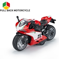 Voiture de course QS Toy en alliage, série Pull Back, avec lumières, sons et musique, modèle 112, échelle 1:12, en métal moulé sous pression, avec batterie incluse, pour enfants