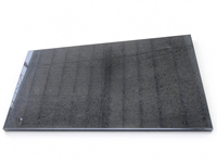 Dalles de granit noir basaltique G684 de Chine, finition flammée et polie, granit noir naturel pour revêtements de sol et murs, idéal pour les projets de pavage