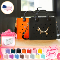 Tas Tote EVA Grosir Dengan Tali Hadiah Hari Ibu untuk Ibu Cetak Kustom Tas Selempang Tahan Air untuk Wanita Kantor Grosir