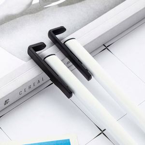 Customizable Silk Screen Printed Metal Aluminum Rod Pen Phone Stand-Portable <b>Creative</b> Unique Ballpoint Pens Promotional <b>Gifts</b> - Product Image 3