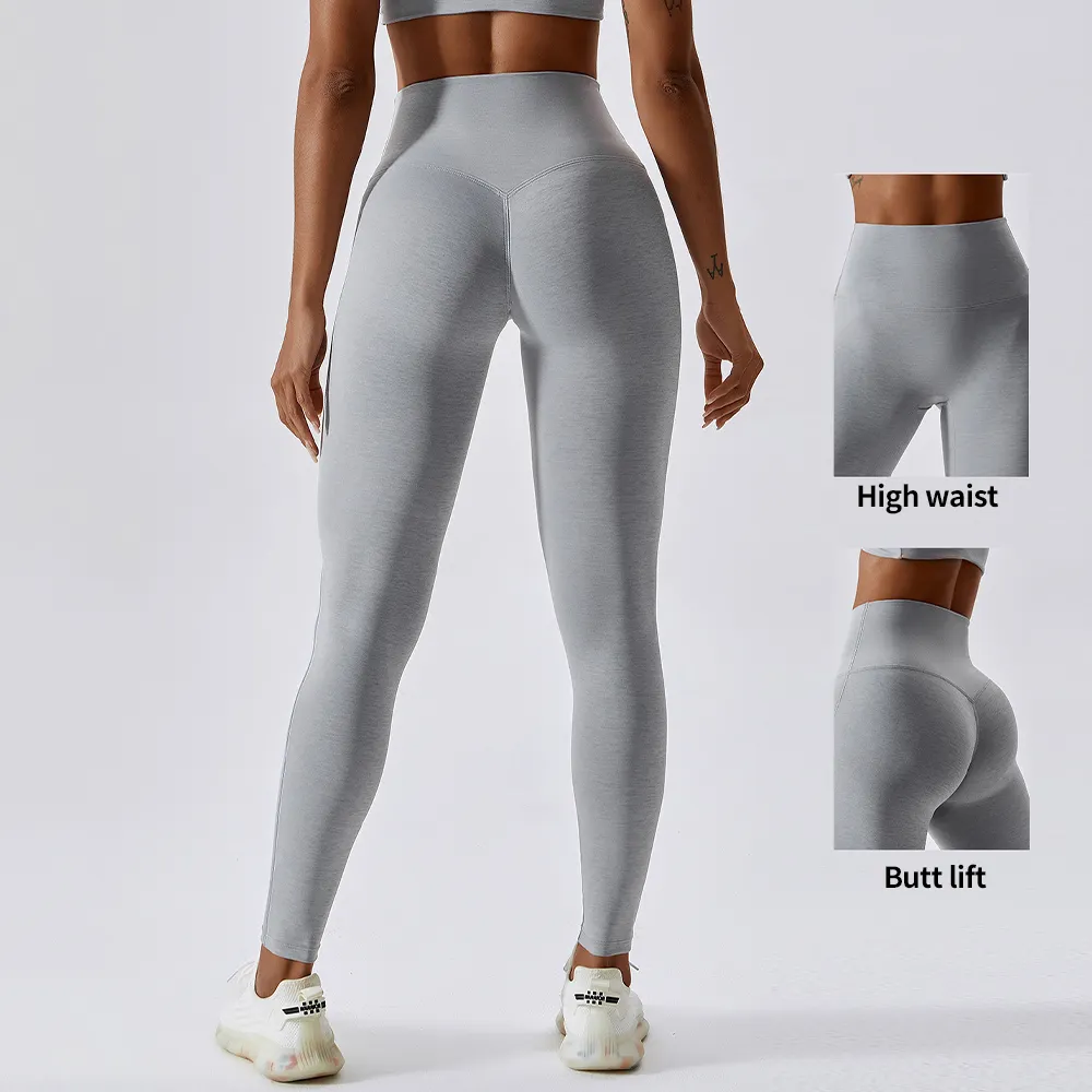 Custom High Waisted Fitness Yoga Tight Pants Gym Workout Leggings Clothings Women Four Way Stretch Yoga Leggings