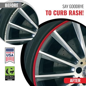 Copricerchi per Auto, Accessori Esterni Durevoli Fai-da-Te, Protezione Antigraffio per Cerchioni, Compatibili con Ruote Abarth da 24 Pollici, in Gomma - Product Image 2