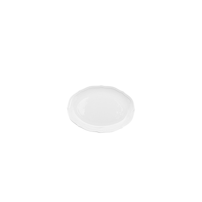 white 8 inches Oval Plate