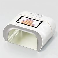 Lámpara de Uñas Profesional con Sensor Inteligente IA, Secador de Gel UV LED Profesional, Secado Rápido y Amigable con la Piel en 120s para Manicura y Pedicura en Salón