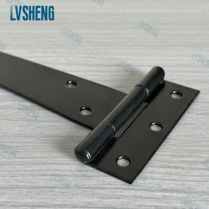 8 אינץ 'מתקפל t-צורה דלת ציר פלדה בגודל מותאם אישית צבע שטוח דלת חבטות שער תיקון חומרה במפעל lvsheng - Product Image 2