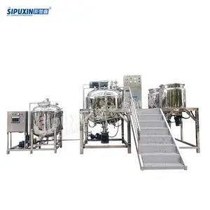 SPX 1T mesin pembuat sampo Mixer emulsifikasi vakum sirkulasi luar tetap