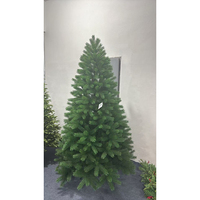 Hochdichter Premium-Kiefernnadel-Weihnachtsbaum, schlicht grün, PE-Kunstweihnachtsbaum für die Weihnachtsdekoration