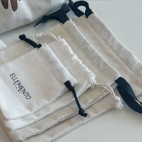 Sacs à poussière en coton et lin recyclables personnalisés avec fermeture à cordon pour emballages cadeaux écologiques et utilisation en vente au détail