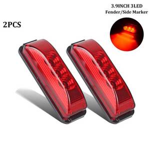 Feu latéral LED 3 LED vert en plastique pour camion et remorque, pour modernisation et mise à niveau - Product Image 2