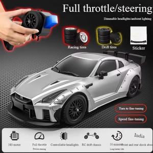 รถดริฟท์ SJY-MN 268 RC GTR ขนาด 1/16 ขับเคลื่อน 4 ล้อ ความเร็วสูง ควบคุมด้วยรีโมท 2.4GHz ของเล่นรถแข่งไฟฟ้าสำหรับเด็กชายและผู้ใหญ่ - Product Image 2