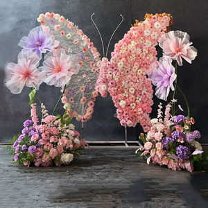 Nouveau support de fleurs artificielles papillon pour décorations de mariage, arrière-plan de fenêtre, aménagement de banquets d'anniversaire - <span class=keywords><strong>Iris</strong></span> - Product Image 1