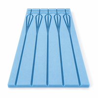 Panneau de chauffage électrique au sol XPS rainuré avec diffusion de chaleur en aluminium pour carrelage