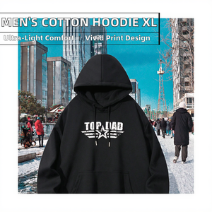 Sudadera con Capucha para Hombre, Informal, Cómoda, con Estampado Moderno, 100% Algodón, Forro Polar Ligero, Impresión Digital, ODM - Product Image 2