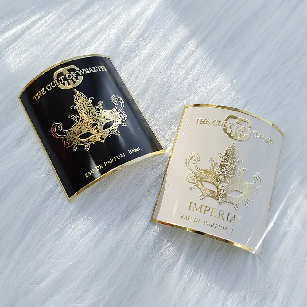Özel özel Parfum kabartmalı marka adı Logo etiketleri Metal alüminyum plaka parfüm etiket etiket mat lüks kozmetik