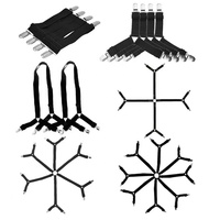 XASMART Sangles élastiques pour draps de lit à usage domestique, attaches pour matelas ronds et carrés