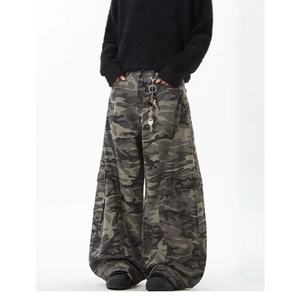 Baggy <b>Camo</b> <b>Cargo</b> <b>Pants</b> for <b>Men</b> Printed Multi Pockets Custom Pantalones De Hombre Fashion Casual <b>Men's</b> Camouflage Trousers - Product Image 2