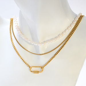 Collana <span class=keywords><strong>Swarovski</strong></span> ad Alta Conversione, Finitura Satinata Squisita, Struttura Delicata a Catena a Spiga - Product Image 3