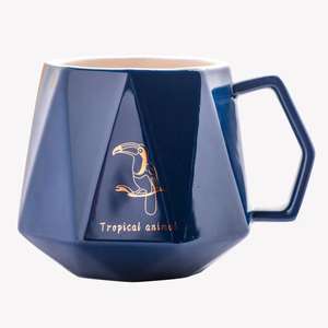 Wealtime di ceramica tazza tazza tazza di caffè bere bocca larga a forma di <span class=keywords><strong>diamante</strong></span> regalo Di Natale set - Product Image 4