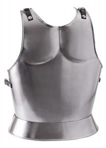 Authentic European Chestpiece With Protective Back Plate Handcrafted Steel Armor Designed For Collectors <b>Stage</b> <b>Props</b> And Decor - Product Image 2