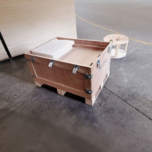 Caisse en bois contreplaqué avec fermoir papillon, sans fumigation, pour exportation, usage général, personnalisable - Product Image 1