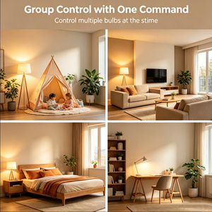 <span class=keywords><strong>Ampoule</strong></span> LED Intelligente à Changement de Couleur, Contrôle via App Tuya, Sans Fil, Décoration Intérieure, Éclairage d'Ambiance, Économie d'Énergie, Détecteur de Mouvement - Product Image 3
