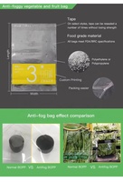 Sacs d'emballage en plastique BOPP jetables personnalisables en gros pour supermarchés, avec fermeture éclair auto-adhésive sous vide et thermoscellable